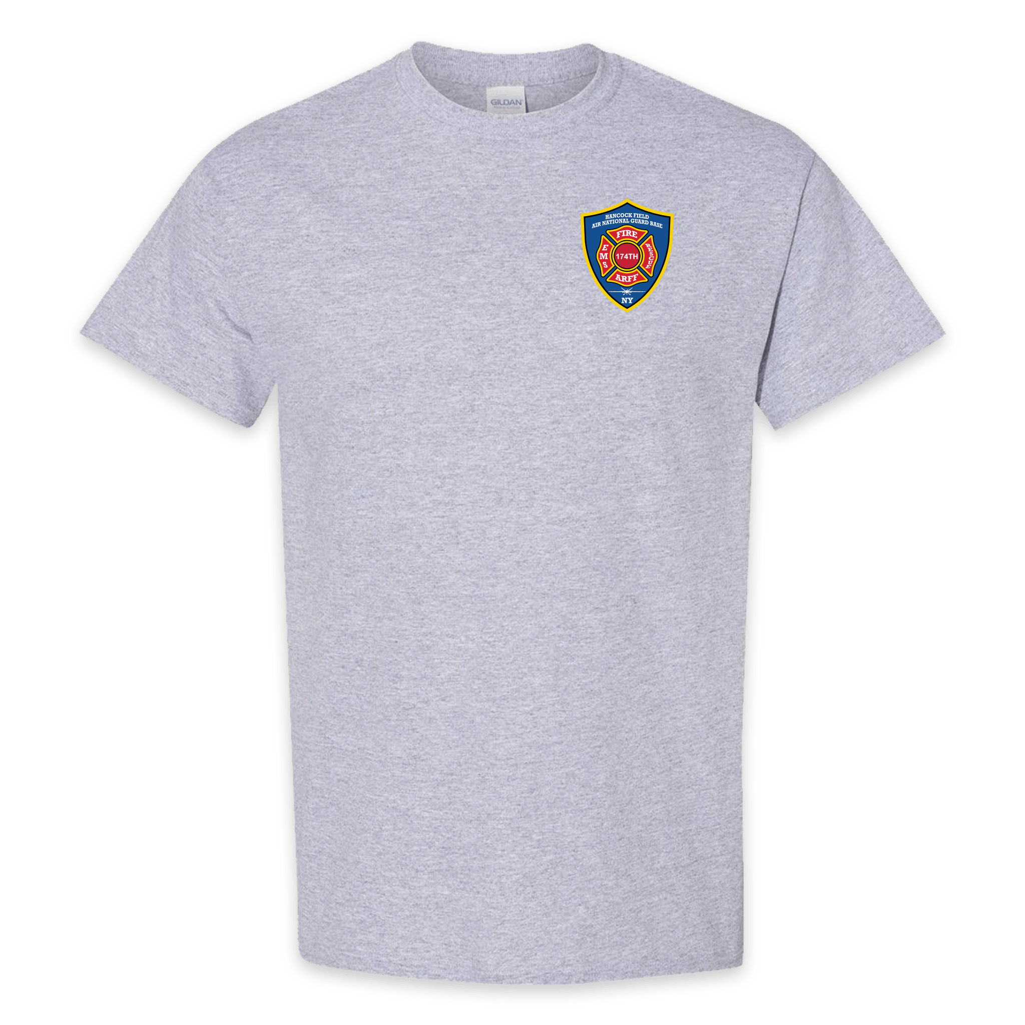 ON DUTY- Hancock Fire Department Long Sleeve T-Shirt (Blue Logo w/back –  Muckles Ink