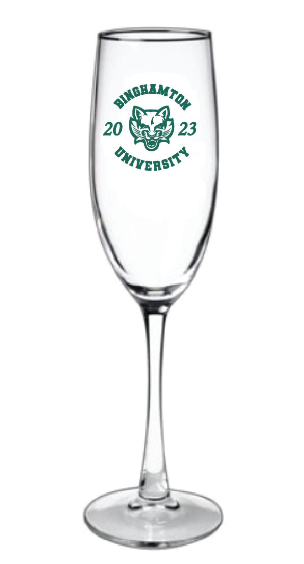 Binghamton University Champagne Flute – Muckles Ink