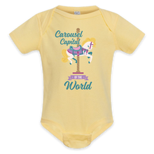 Load image into Gallery viewer, Carousel Capital of the World Onesie
