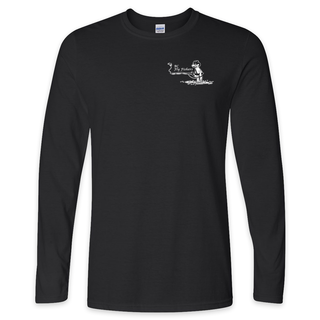 BC Fly Fishers Long Sleeve Tshirt - Left Chest Design