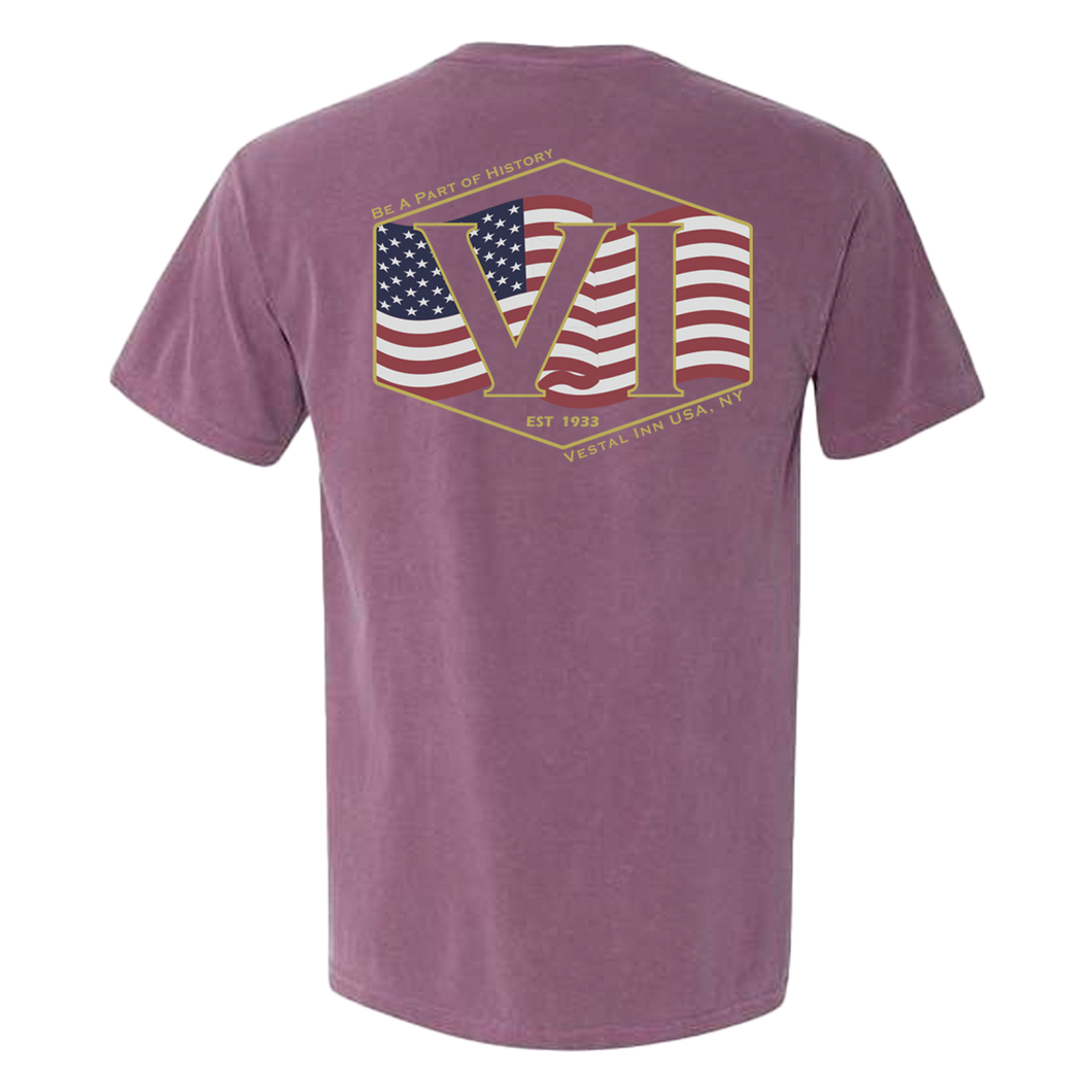 Vestal Inn USA Tshirt - Berry