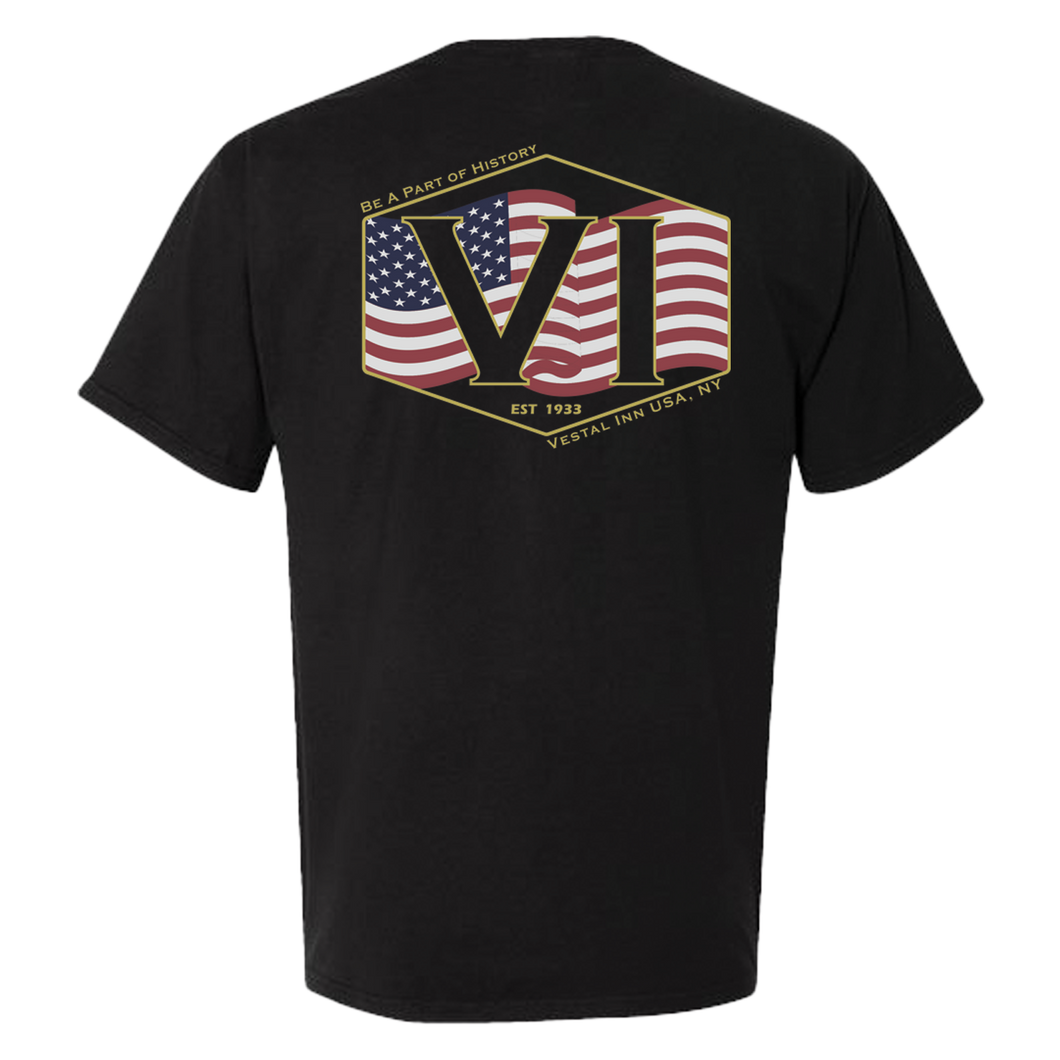 Vestal Inn USA Tshirt - Black