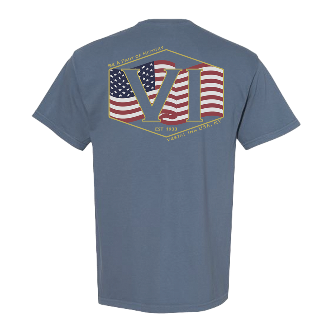 Vestal Inn USA Tshirt - Blue Jean