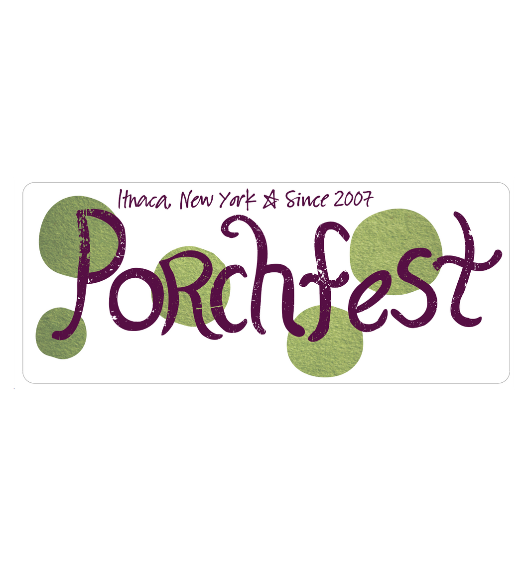 Ithaca Porchfest 2024 Bumper Sticker