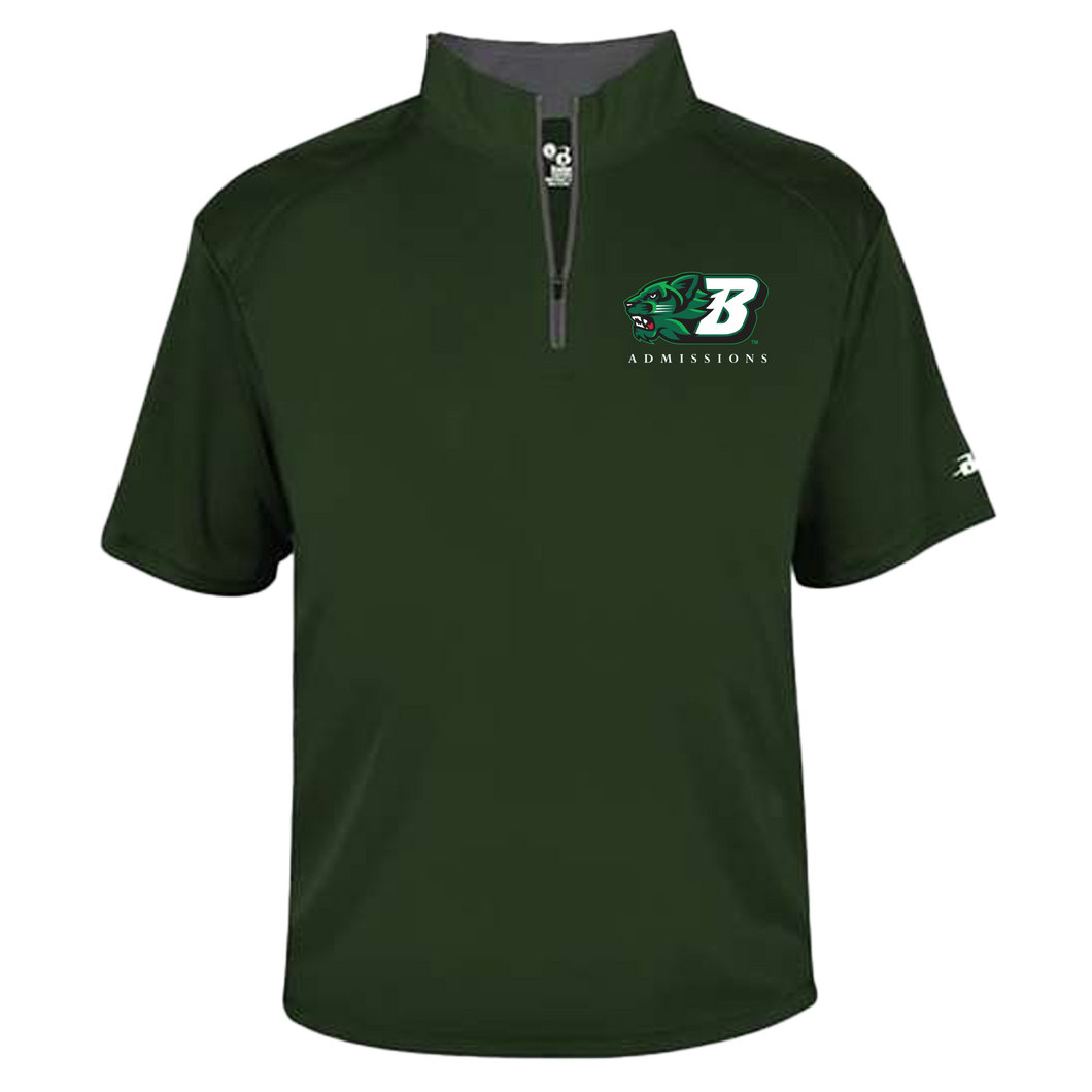 BU Admissions Quarter Zip Tshirt - Bearcat Logo