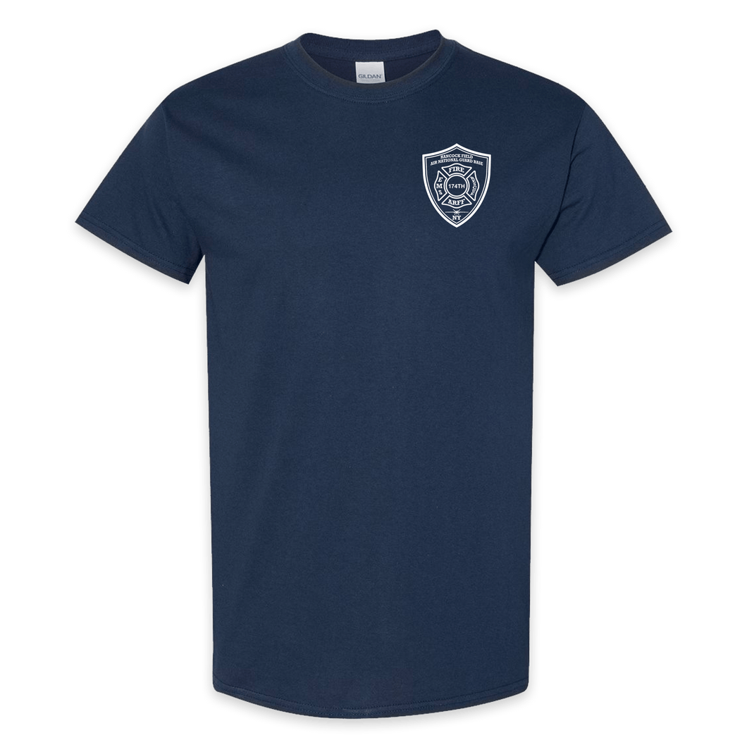 ON DUTY- Hancock Fire Department Short Sleeve Tee (White Logo w/back)