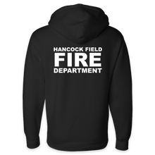 Load image into Gallery viewer, LEISURE WEAR- Hancock Fire Department Hooded Sweatshirt (Full Color Logo w/back)
