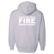 Load image into Gallery viewer, LEISURE WEAR- Hancock Fire Department Hooded Sweatshirt (Full Color Logo w/back)
