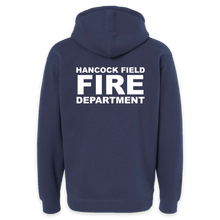 Load image into Gallery viewer, LEISURE WEAR- Hancock Fire Department Hooded Sweatshirt (Full Color Logo w/back)
